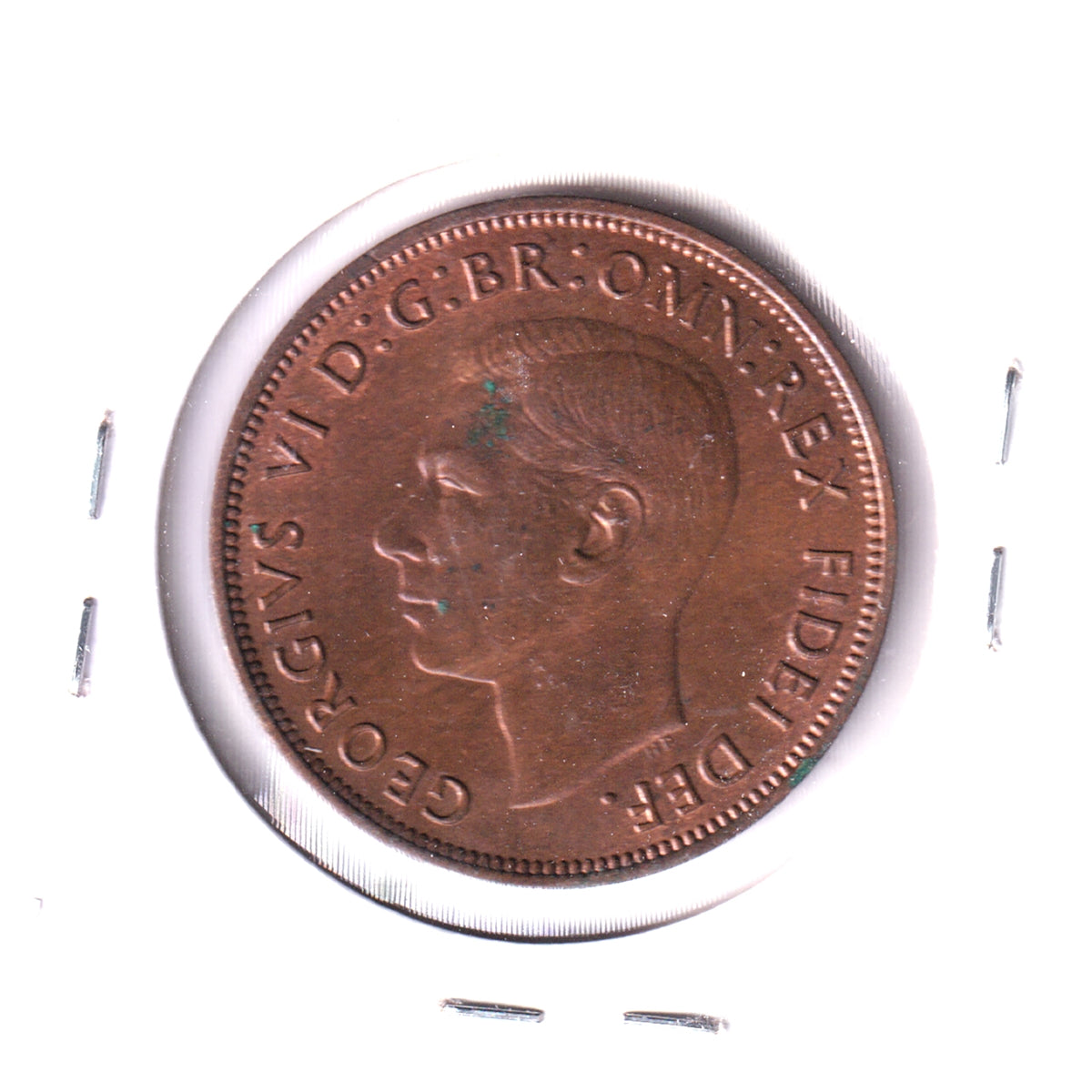 Great Britain 1951 Penny UNC+ (MS-62) Corrosion