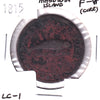 LC-1 1815 Lower Canada Magdalen Island Penny Token F-VF (F-15) Corrosion