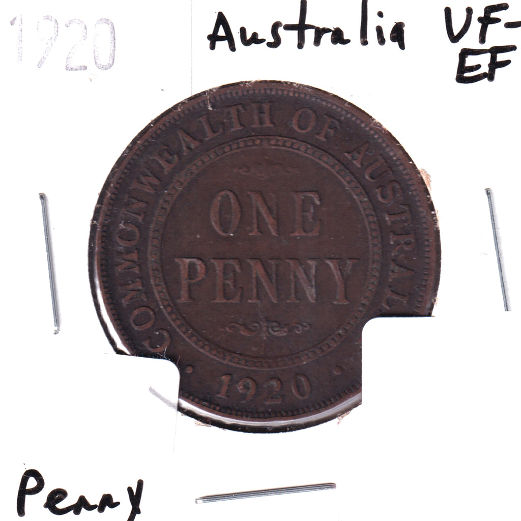 Australia 1920 Penny VF-EF (VF-30)