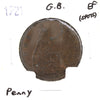 Great Britain 1921 Penny Extra Fine (EF-40) Spots