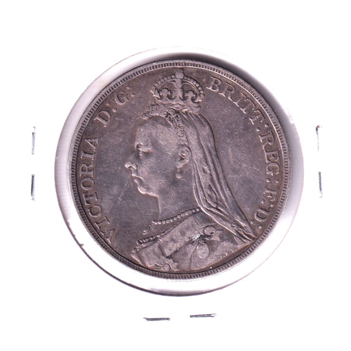 Great Britain 1889 Crown Very Fine (VF-20) Scratched