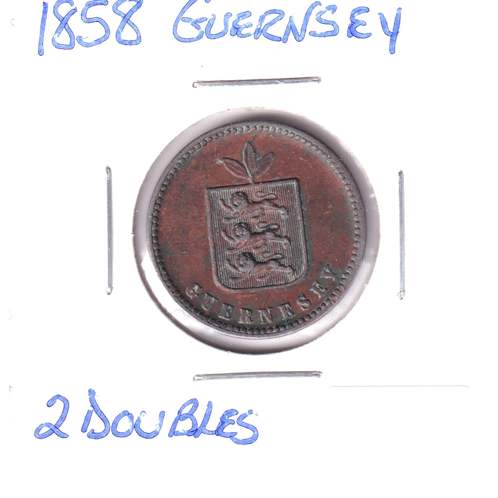 Guernsey 1858 2 Doubles