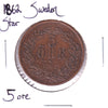 Sweden 1862 Star 5 Ore