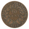 French Colonies 1843A Louis Philippe I 10 Centimes About Very Fine