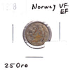 Norway 1898 25 Ore VF-EF (VF-30)