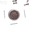 1870 Wide Rim Canada 5-cents Fine (F-12) Impaired