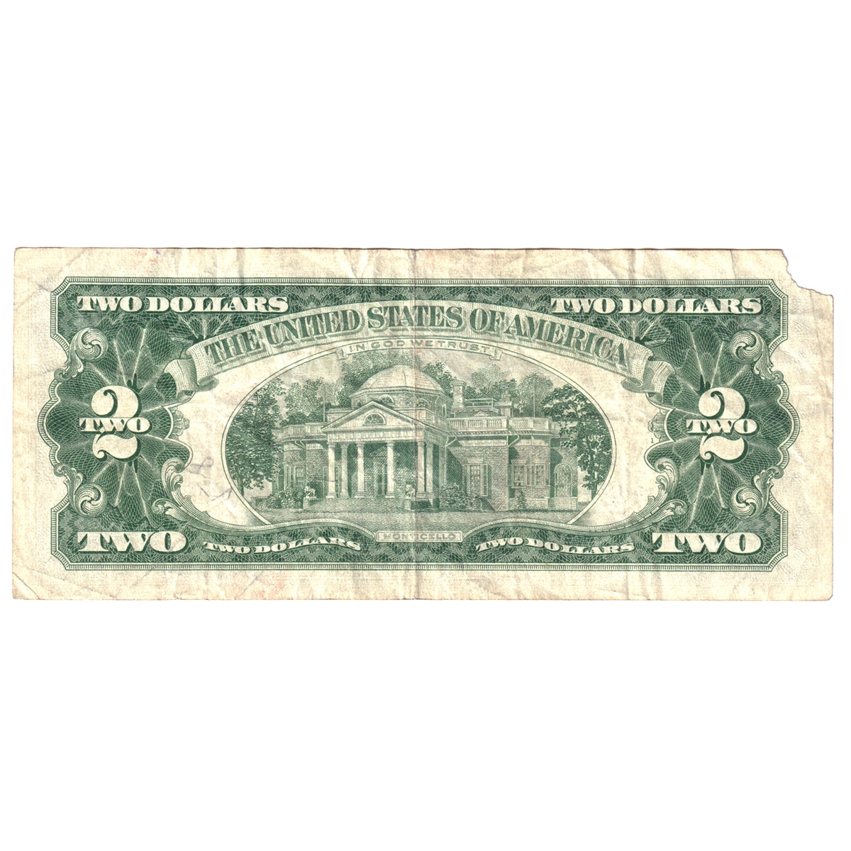 USA 1963 A $2 Note, FR#1514*, Star Note, VF (Damaged)