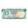 Bahamas Note, Pick #35a 1974 1 Dollar, Donaldson, AU-UNC (AU-55) Stain