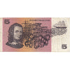 Australia Note 1974 5 Dollars, VF (tear)