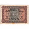 Germany Note 1923 1 Million Mark, EF (tape or damaged)