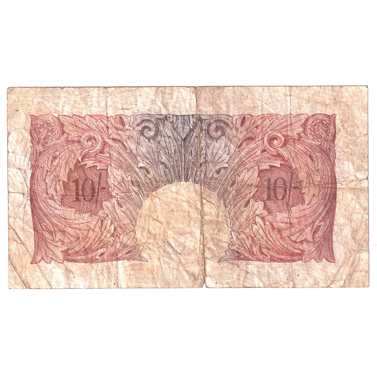 Great Britain Note BE21b 1930 10 Shillings, F (Tears)