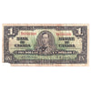 BC-21a 1937 Canada $1 Osborne-Towers, B/A, F-VF (Damaged)