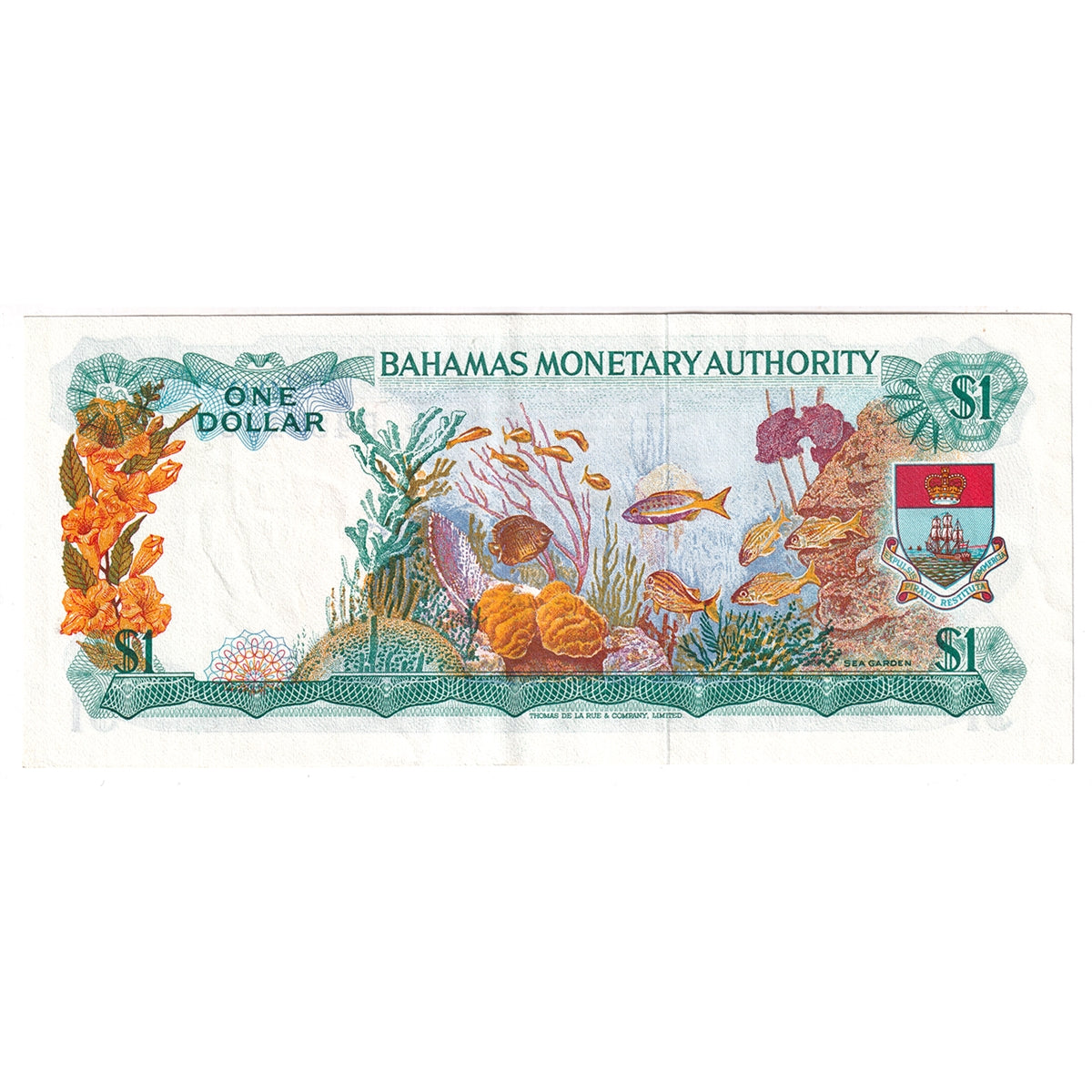 Bahamas Note, 1968 1 Dollar, Pick #27a, AU