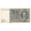 Germany Note, 1929 10 Reichsmark, Pick #180b, VF (Stain)