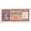 Italy Note, 1948 500 Lire, Pick #80a, VF (Writing)