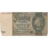 Germany Note 1933 50 Reichsmark without Under, VG-F (tears)