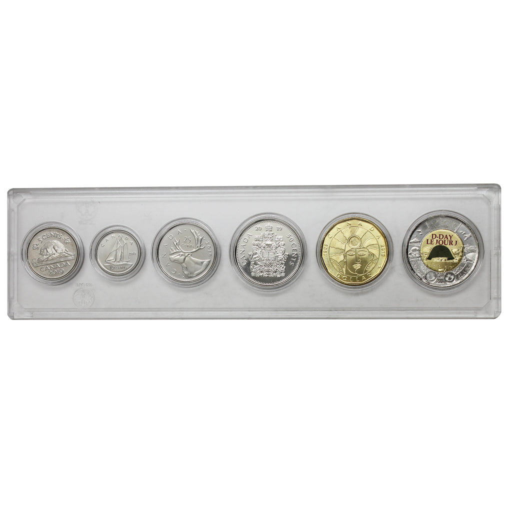 2019 Canada 6-coin Year Set in Snap Lock Case